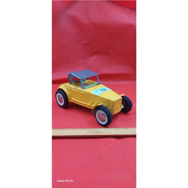 Vintage Buddy L pressed steel hot rod 10"