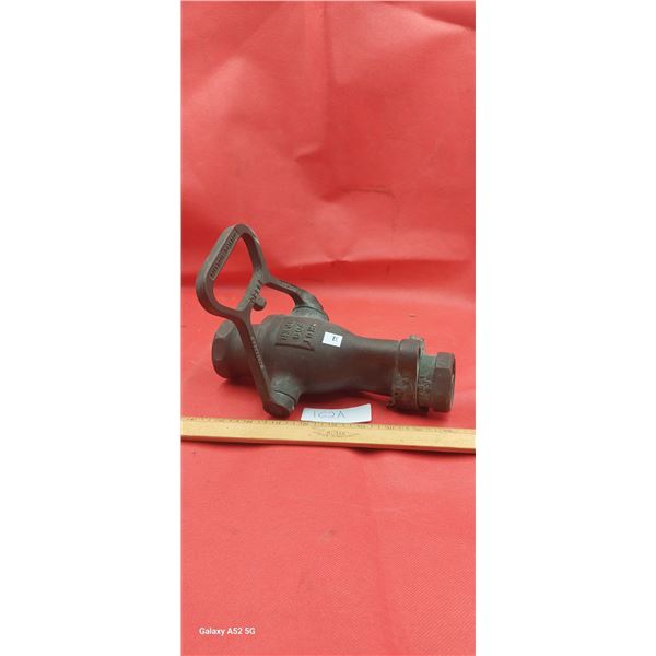 Brass fire hose nozzle