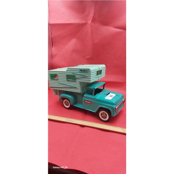 Rare 60s Buddy L truck and camper 13"