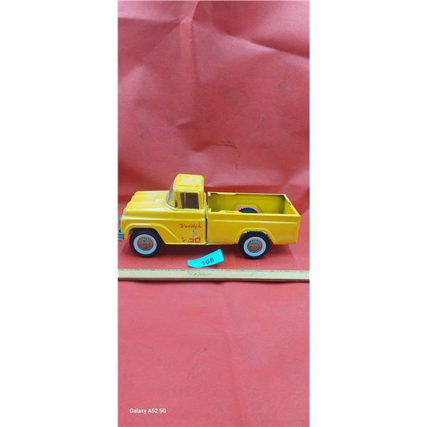 Nice 60s Buddy L pickup truck 12"