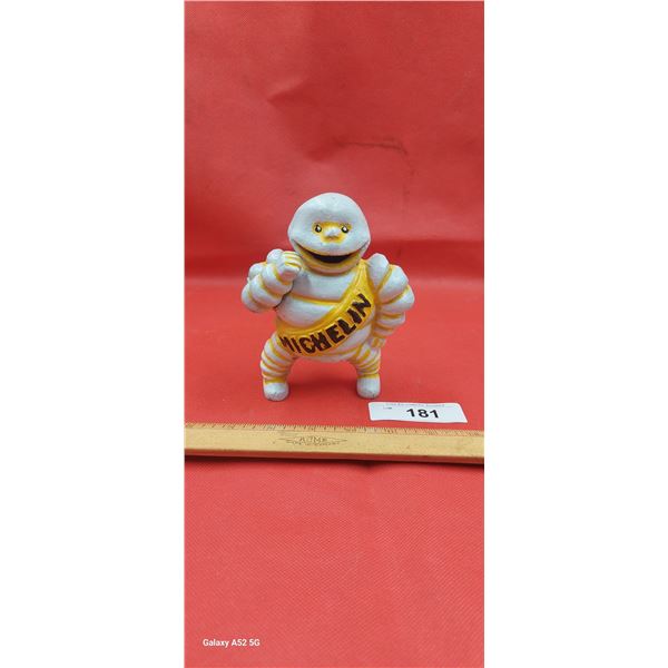 Vintage cast iron Michelin man 6"