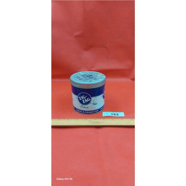 Original vintage Zig Zag tobacco tin