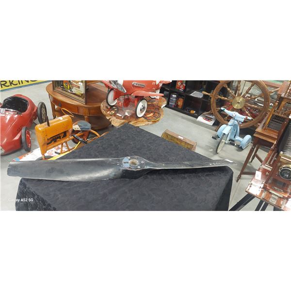 Vintage aluminum airplane propeller 58"