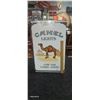 Image 2 : Camel cigarette pack sign, metal with side bracket Rare! 27"x18"x5"