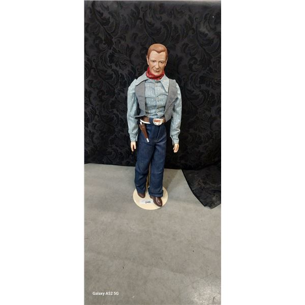 Vintage John Wayne, The Duke, with gun and holster, 26"