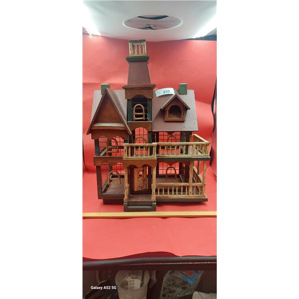 Retro doll house bird cage 21" tall