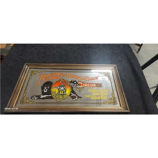 Ringling Bros Barnum & Bailey circus mirror 27"x14.5"