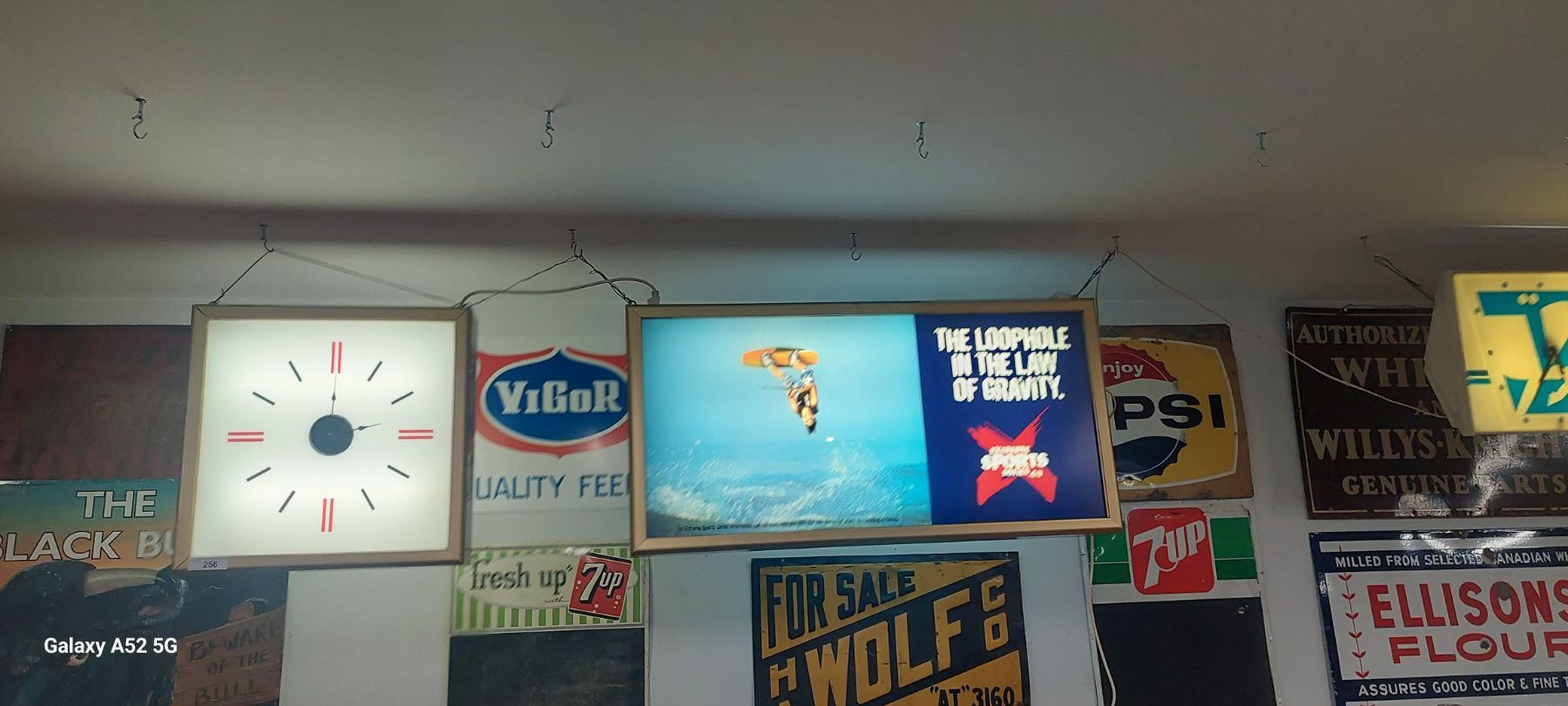 X20 Sign Big pair of light up signs, Extreme Sports. Clock is 20