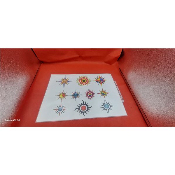 4 pages tattoo flash art