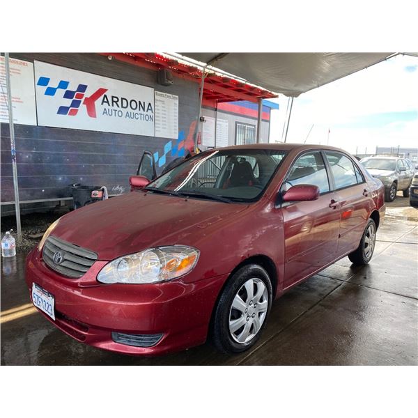 2004 TOYOTA COROLLA