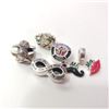 Image 2 : SILVER PACK OF 5 PANDORA STYLE  BEADS