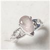 Image 2 : SILVER ROSE QUARTZ RING