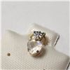 Image 3 : 10K YELLOW GOLD MOONSTONE DIAMOND  PENDANT