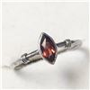 Image 2 : SILVER GARNET RING