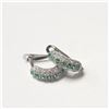 Image 1 : 10K WHITE GOLD CZ 1.8G EARRINGS