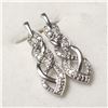 Image 2 : SILVER DIAMOND  EARRINGS