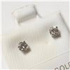 Image 2 : 14K WHITE GOLD DIAMOND(0.26CT) EARRINGS