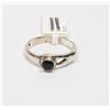 Image 2 : SILVER BLACK ONYX RING SIZE 6