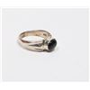 Image 2 : SILVER BLACK ONYX RING SIZE 7