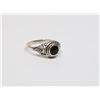 Image 2 : SILVER BLACK ONYX RING SIZE 6.5