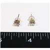 Image 2 : 10K YELLOW GOLD ZIRCONIA EARRINGS
