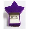 Image 1 : SILVER DIAMOND RING SIZE 7