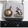 Image 2 : SILVER LOT OF 2 PENDANTS, WEIGHT 5.53G