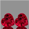 Image 1 : Natural Red Mozambique Ruby Heart Pair {VVS}