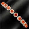 Image 1 : Natural Mexican Orange Opal  Bracelet