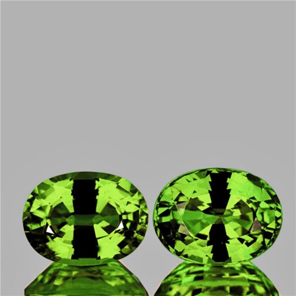 Natural Rare Premium Green Demantoid Pair (Flawless-VVS)