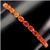 Image 2 : Natural Mexican Orange Opal  Bracelet