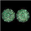 Image 1 : Natural Colombian Emerald Earrings