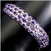 Image 1 : Natural Unheated Oval Amethyst Bangle