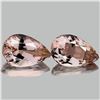 Image 1 : Natural Peach Pink Morganite Pair [Flawless-VVS]