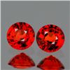 Image 1 : Natural Orange Red Sapphire Pair [Flawless-VVS]