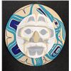 Image 1 : West Coast Native Moon Mask with Blue Heron Spirit