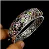 Image 2 : Natural  Tourmaline Peridot Rhodolite Garnet Bangle