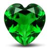 Image 1 : Intense Green Amethyst Heart 20.25 Carats - VVS