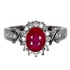 Image 1 : Natural Pigeon Blood Red Ruby Ring