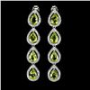 Image 2 : Natural Pear Green Peridot Earrings