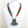 Image 1 : Tibet Natural Stone Tribal Queen Royal Necklace