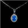 Image 1 : Natural Ethiopian Blue Opal Necklace