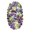 Image 2 : Natural Peridot Amethyst Tourmaline Ring