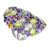 Image 3 : Natural Peridot Amethyst Tourmaline Ring