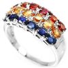 Image 2 : Natural MULTI COLOR SAPPHIRE Ring