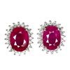 Image 1 : Natural Stunning Red Ruby Earrings