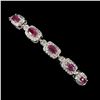 Image 1 : Natural Stunning Red Ruby Bracelet