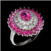 Image 1 : Natural Oval Pink Topaz Ring