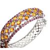 Image 2 : Natural Citrine Rhodolite Garnet Bangle