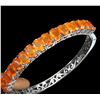 Image 2 : Natural Oval Mexican Orange Opal Bangle